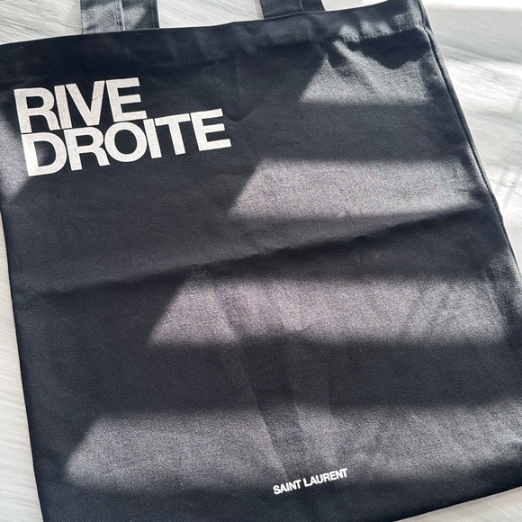 Saint Laurent Rive Droite Black Tote - Picture 1 of 6